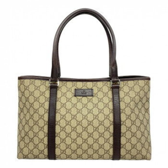 Gucci GG Supreme Tote Bag Brown - Picture 1 of 9